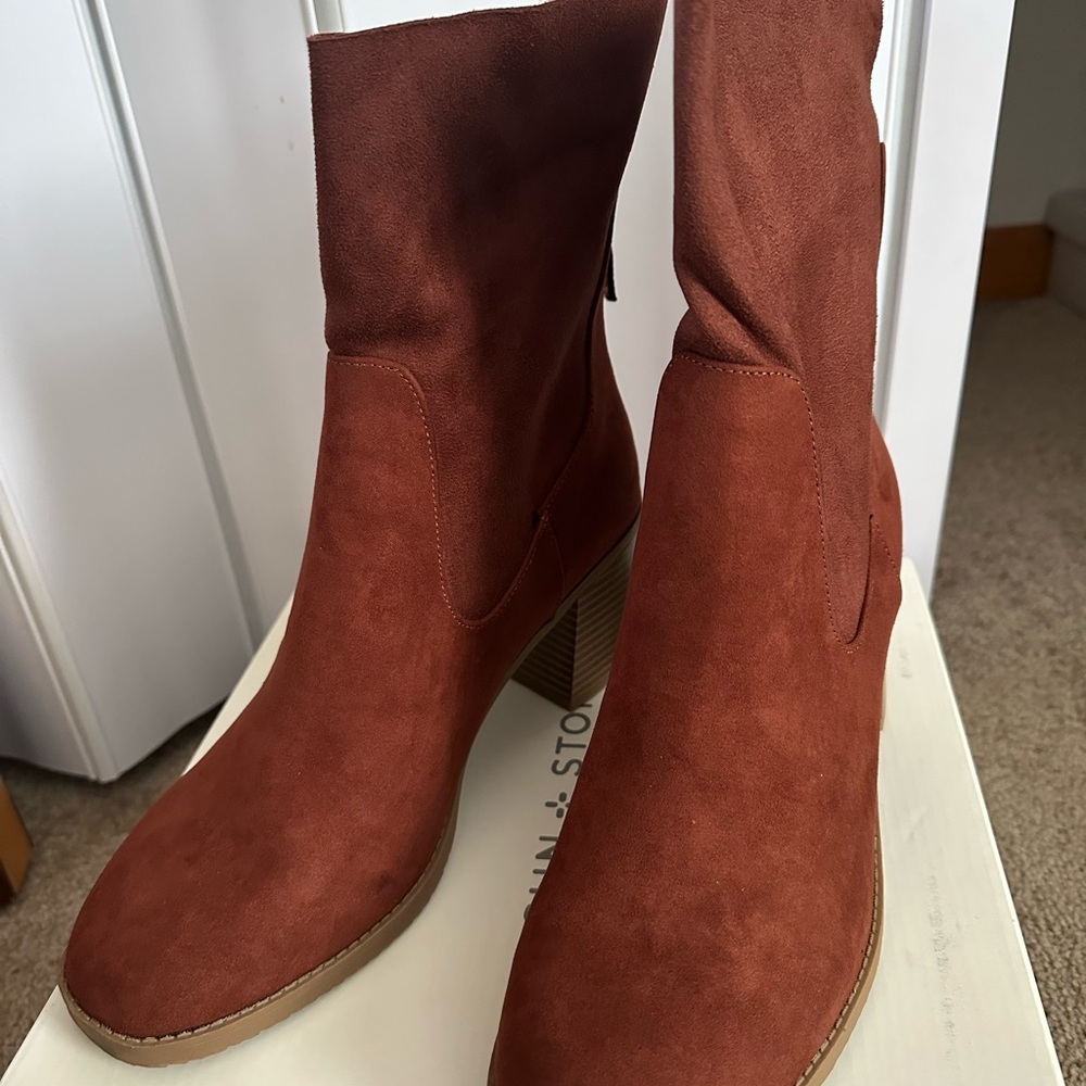 Women's Brown Suede Ankle Boots